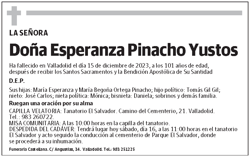 Esperanza Pinacho Yustos