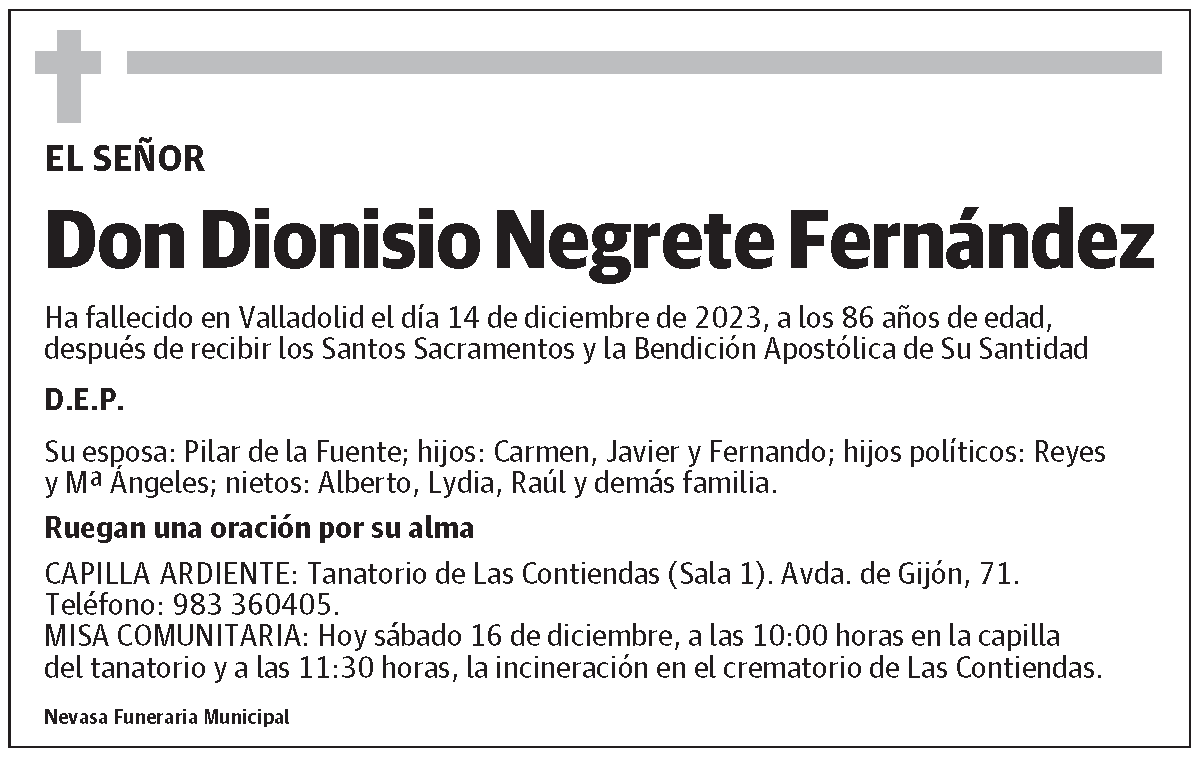 Dionisio Negrete Fernández