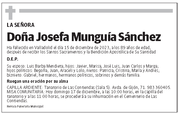 Josefa Munguía Sánchez