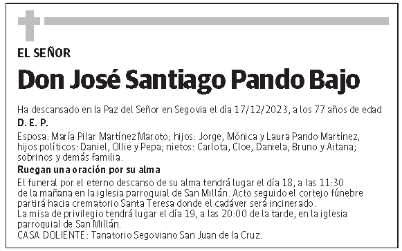 José Santiago Pando Bajo