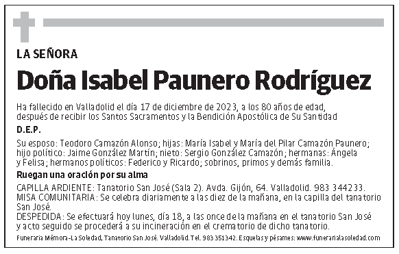 Isabel Paunero Rodríguez