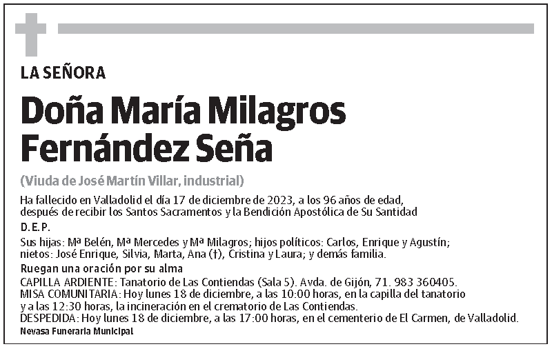 María Milagros Fernández Seña
