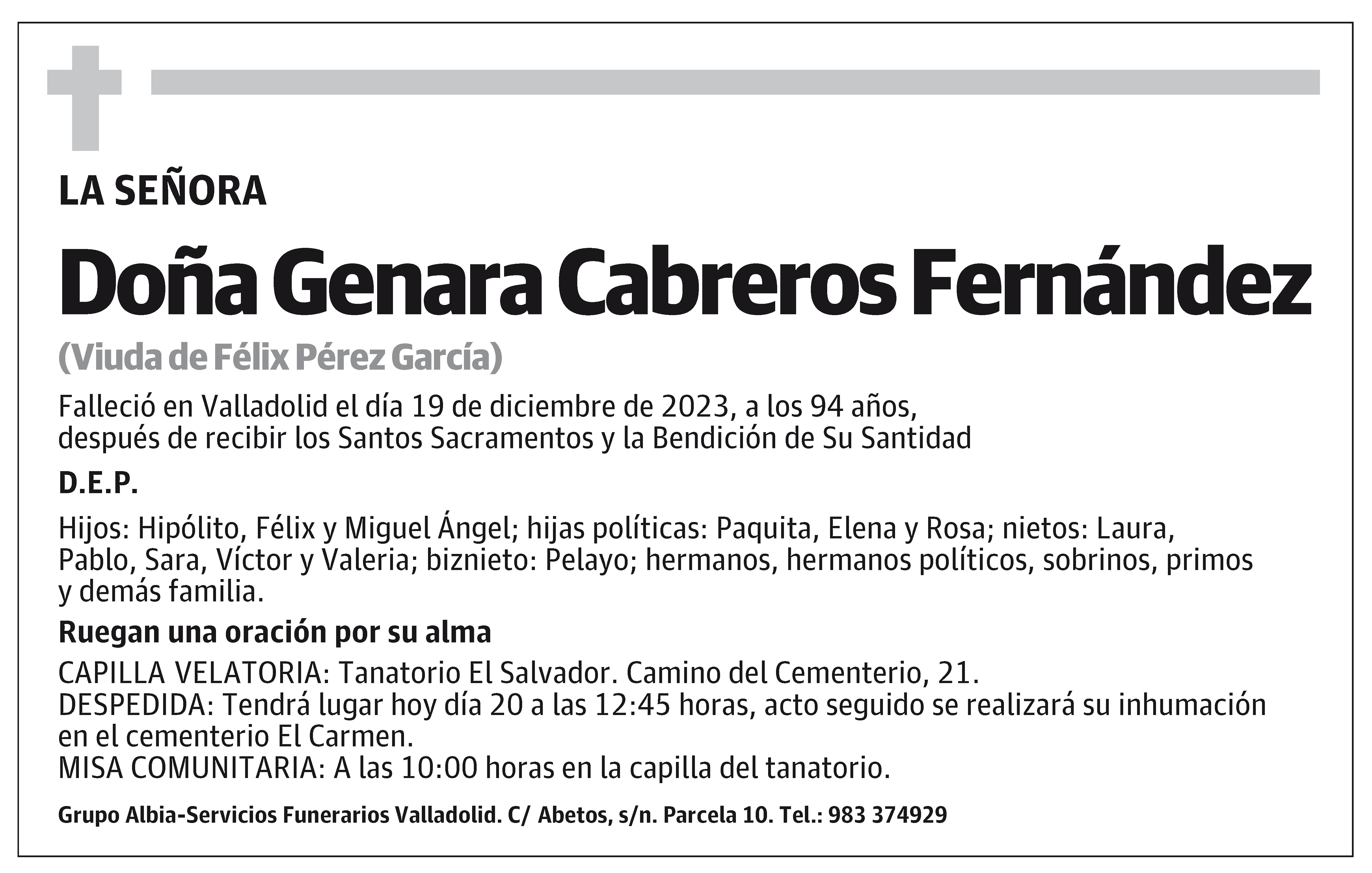 Genara Cabreros Fernández