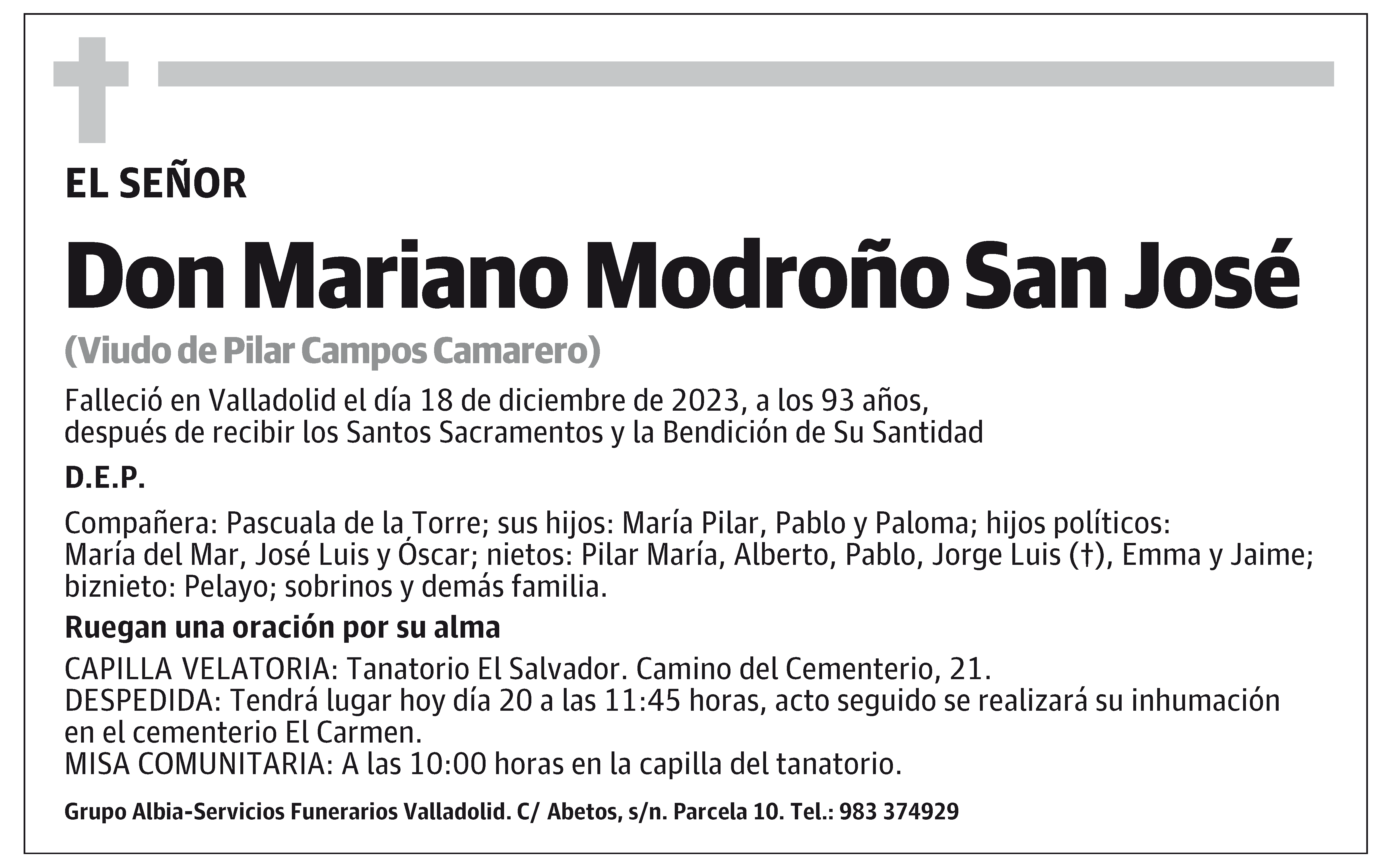 Mariano Modroño San José