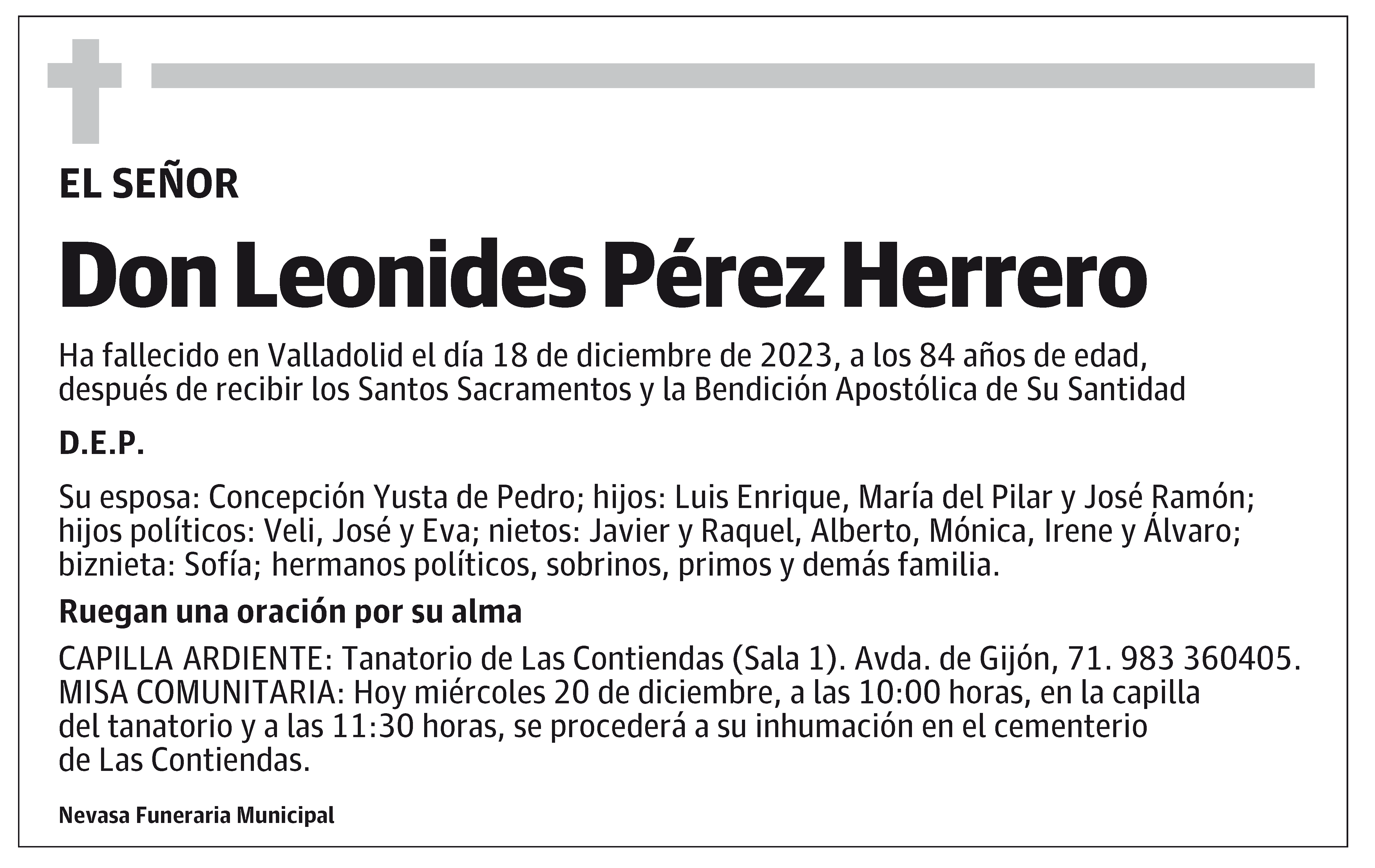 Leonides Pérez Herrero
