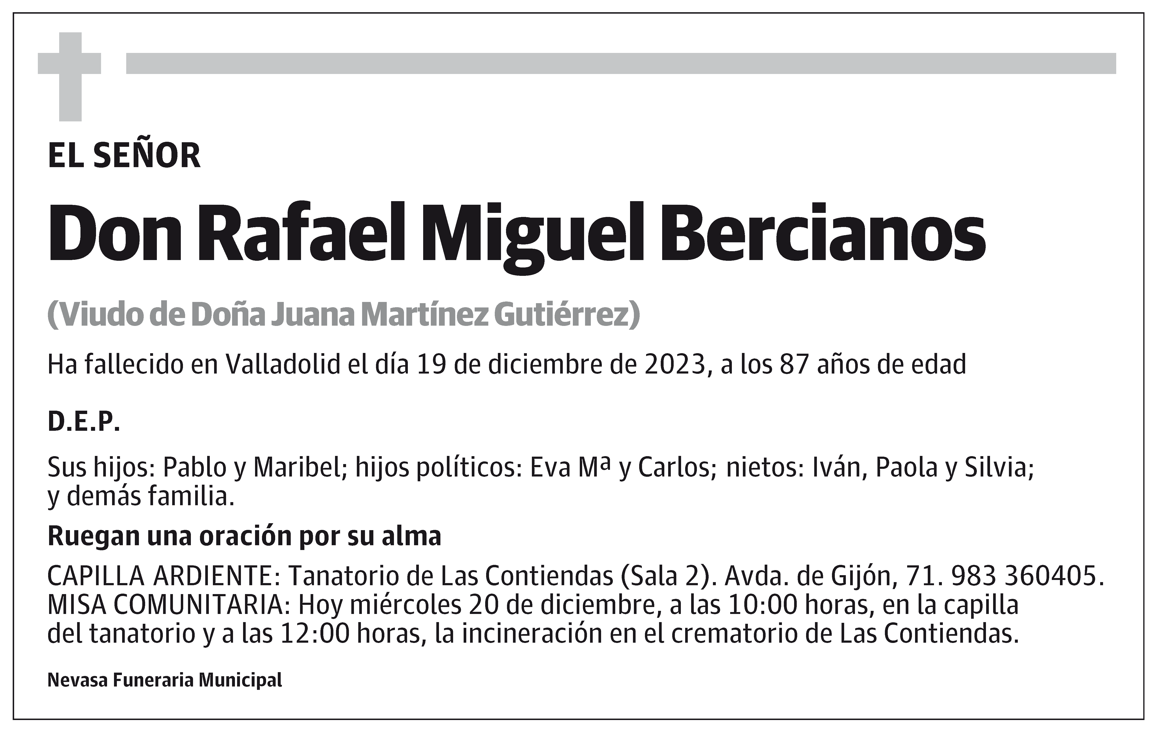 Rafael Miguel Bercianos