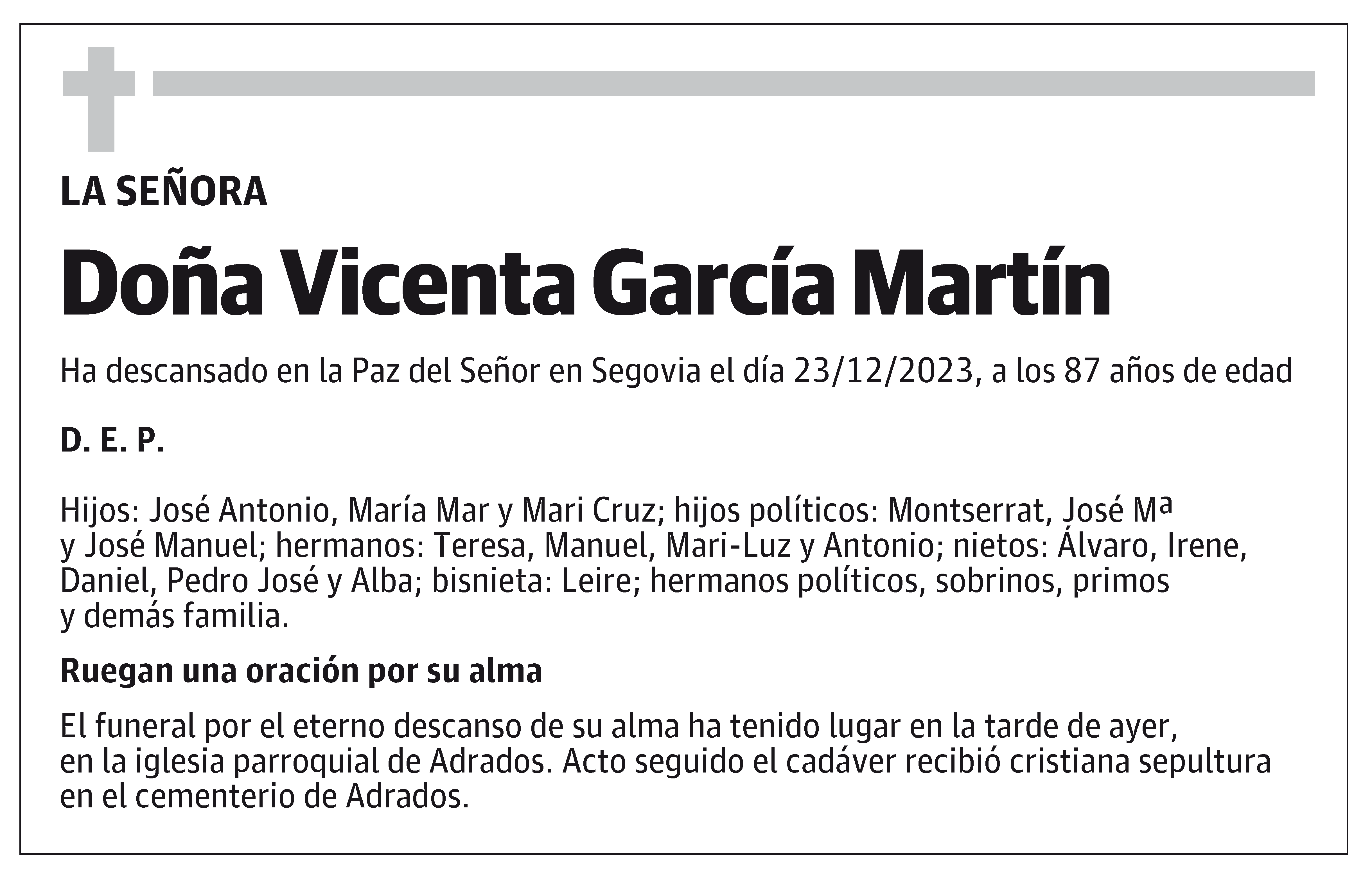 Vicenta García Martín