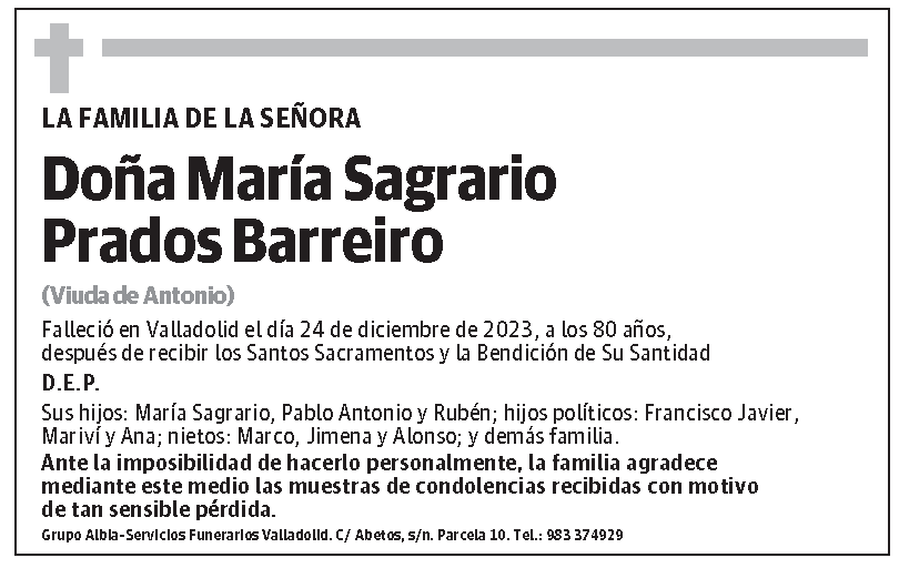 María Sagrario Prados Barreiro