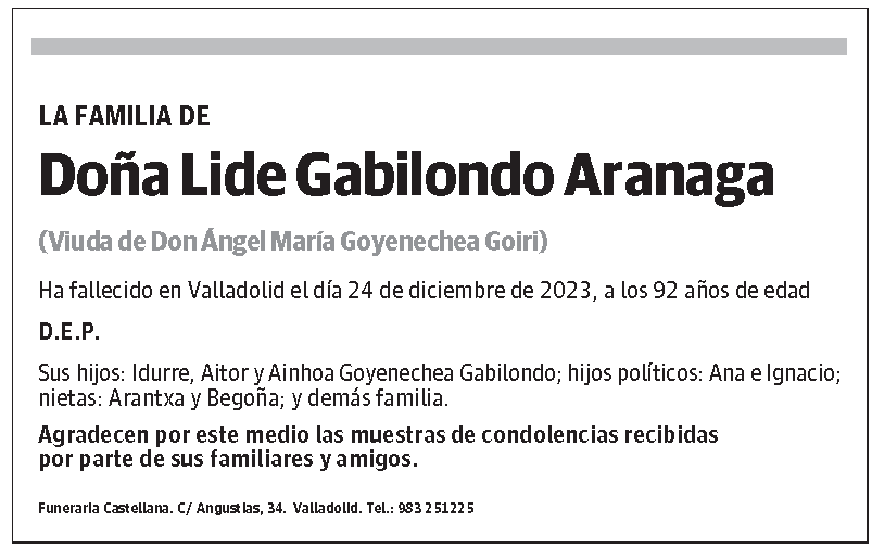 Lide Gabilondo Aranaga