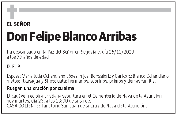 Felipe Blanco Arribas