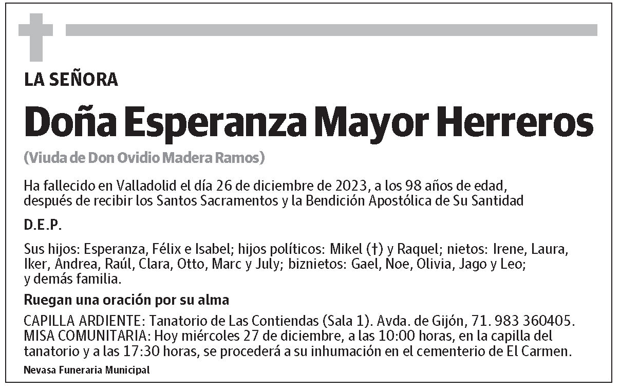 Esperanza Mayor Herreros