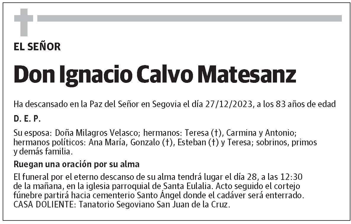 Ignacio Calvo Matesanz