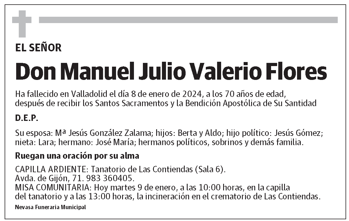 Manuel Julio Valerio Flores