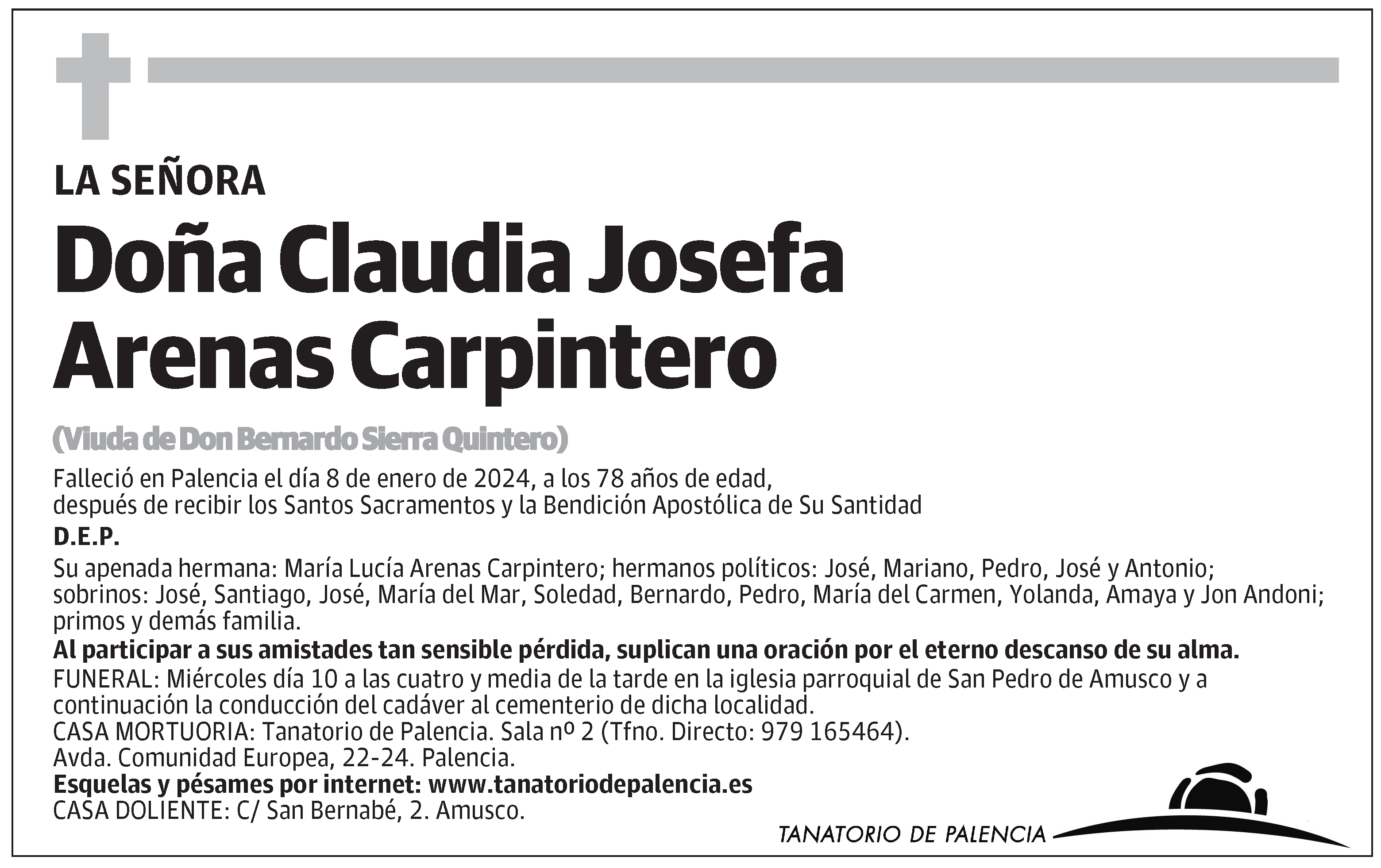 Claudia Josefa Arenas Carpintero