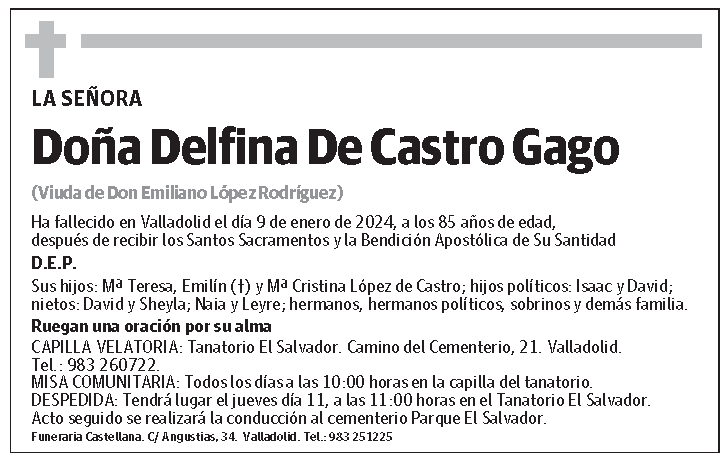 Delfina De Castro Gago