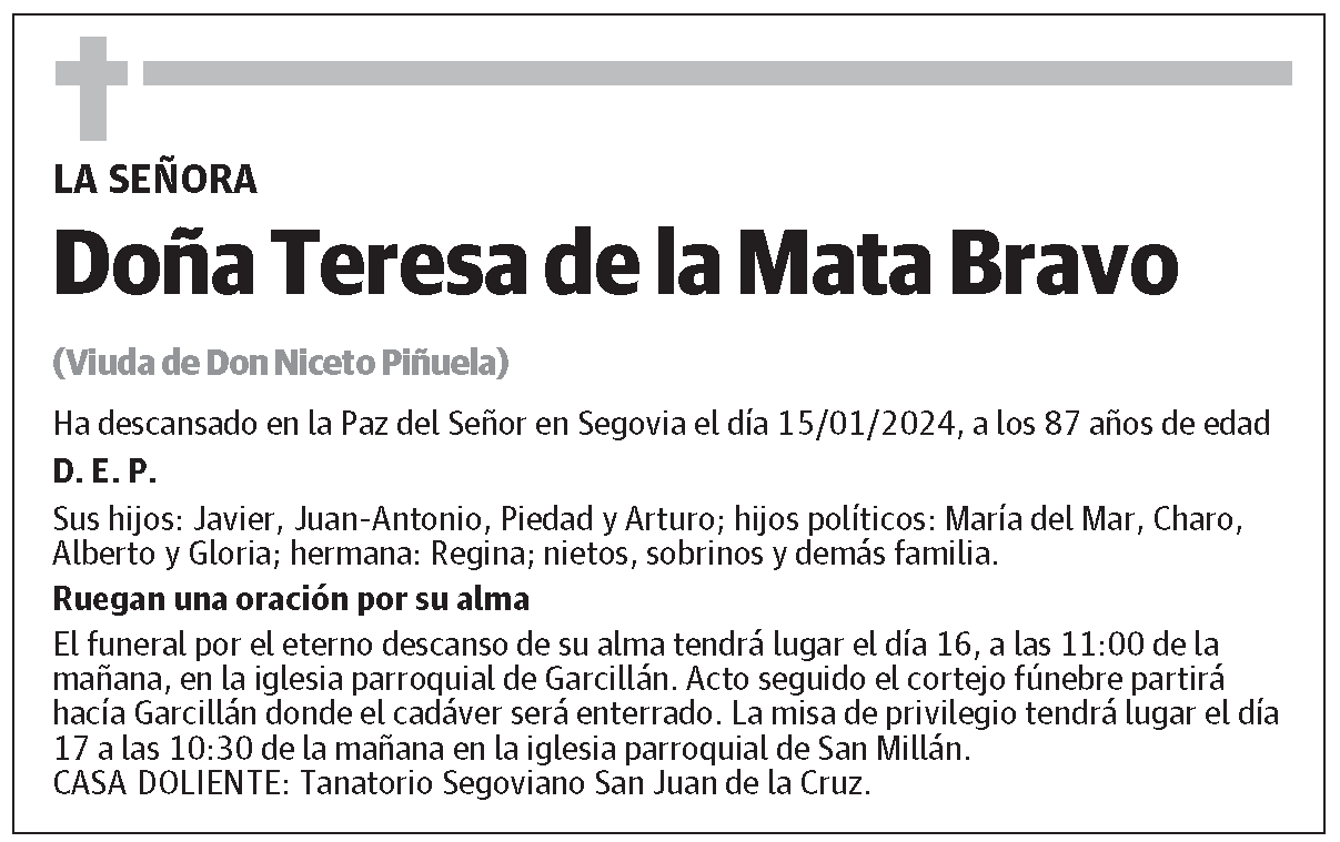 Teresa de la Mata Bravo