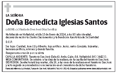 Benedicta Iglesias Santos