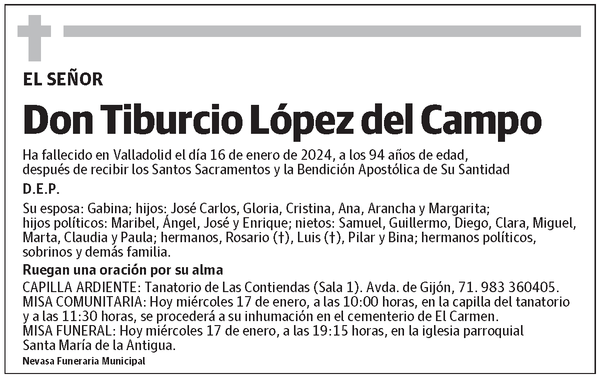 Tiburcio López del Campo