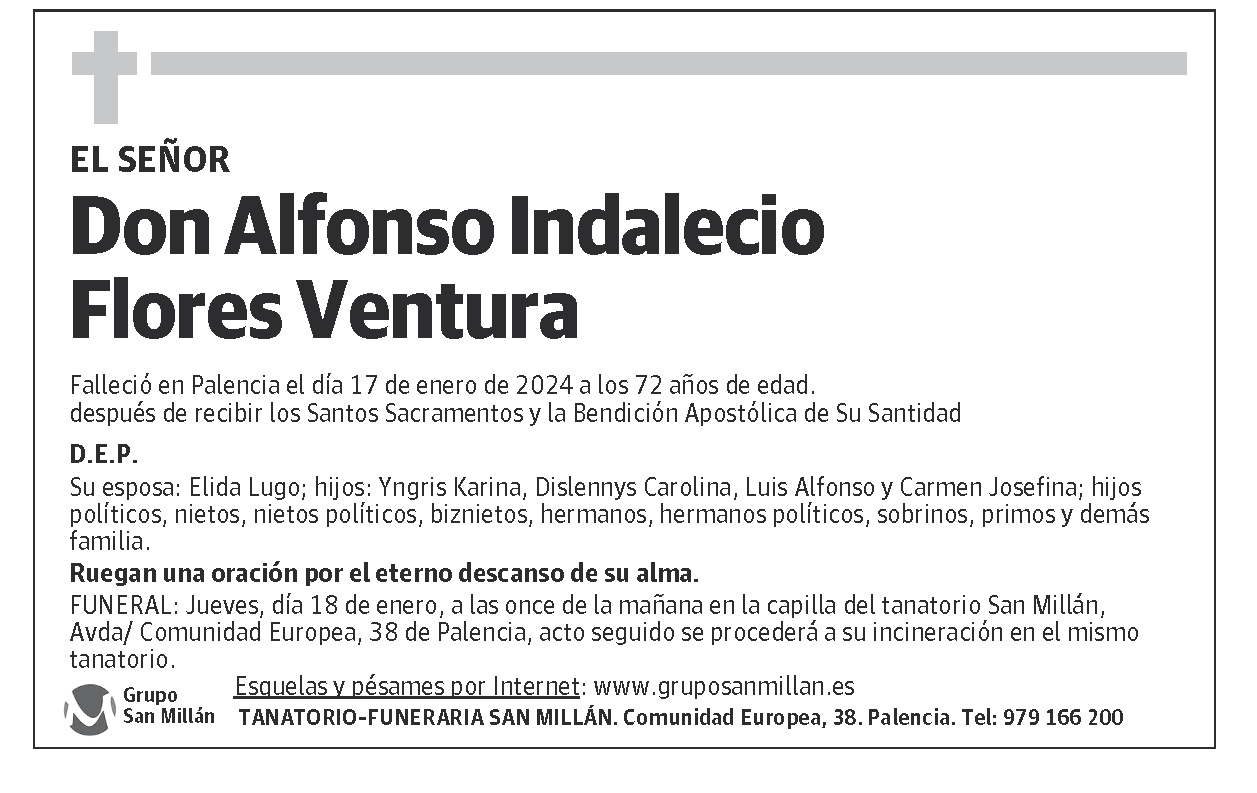 Alfonso Indalecio Flores Ventura