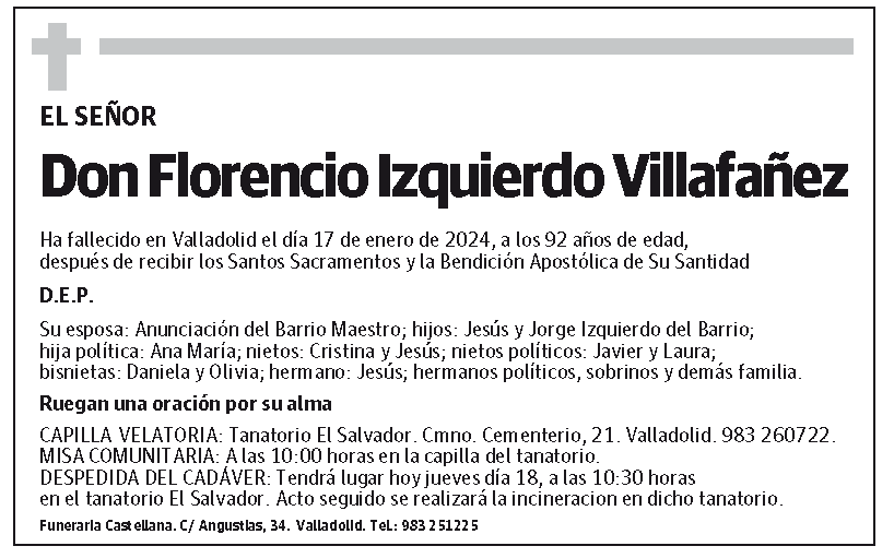 Florencio Izquierdo Villafáñez