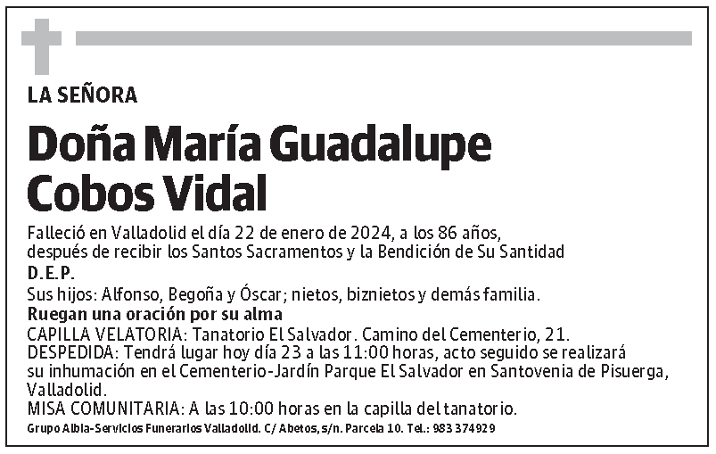 María Guadalupe Cobos Vidal