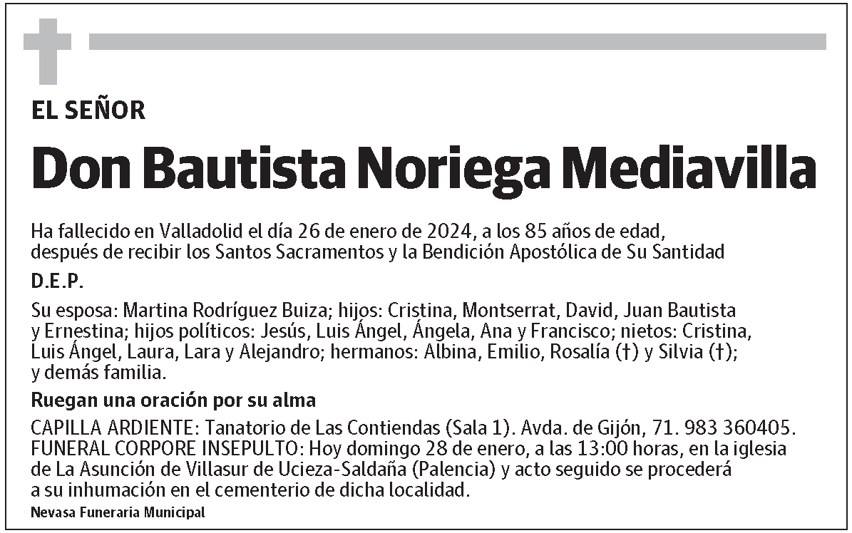 Bautista Noriega Mediavilla