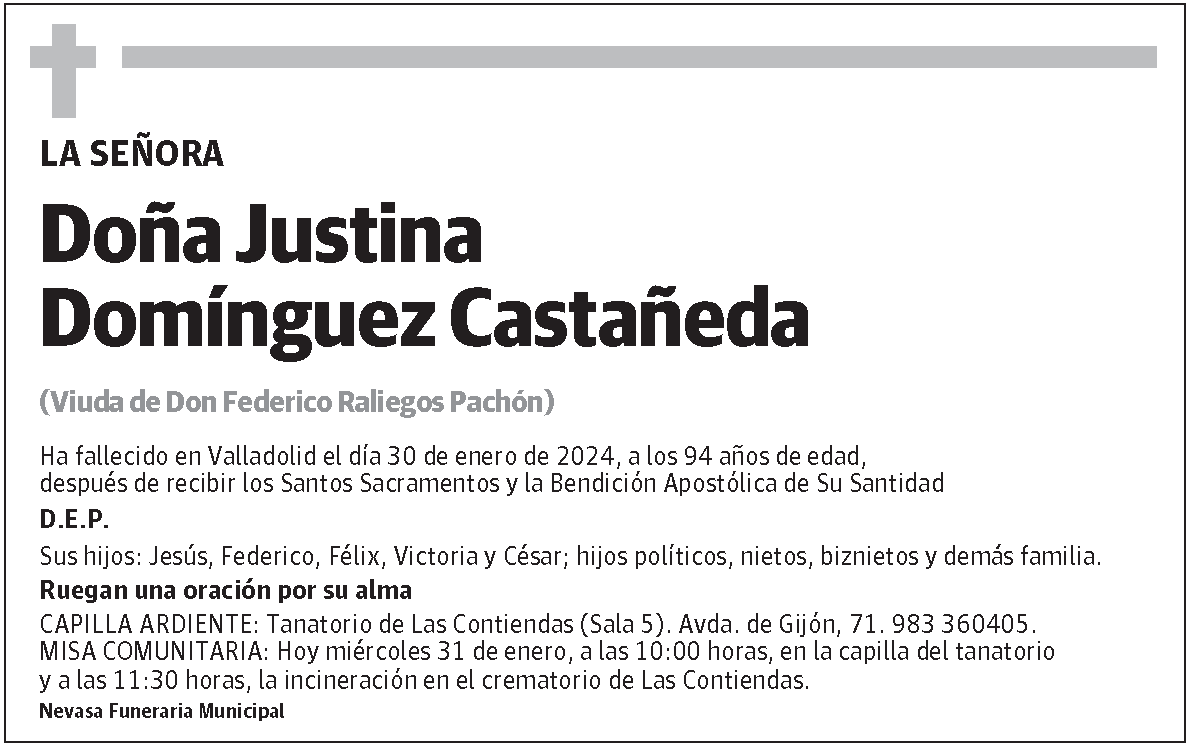 Justina Domínguez Castañeda