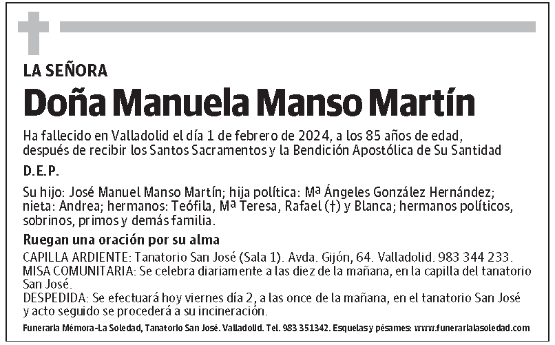 Manuela Manso Martín