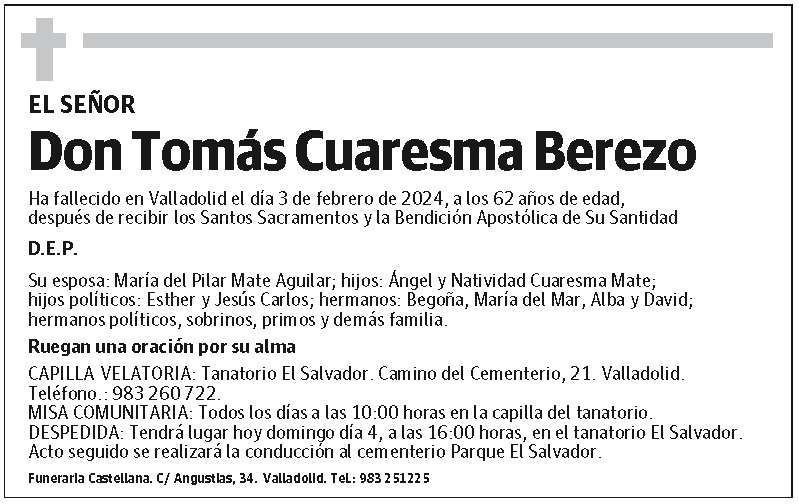 Tomás Cuaresma Berezo
