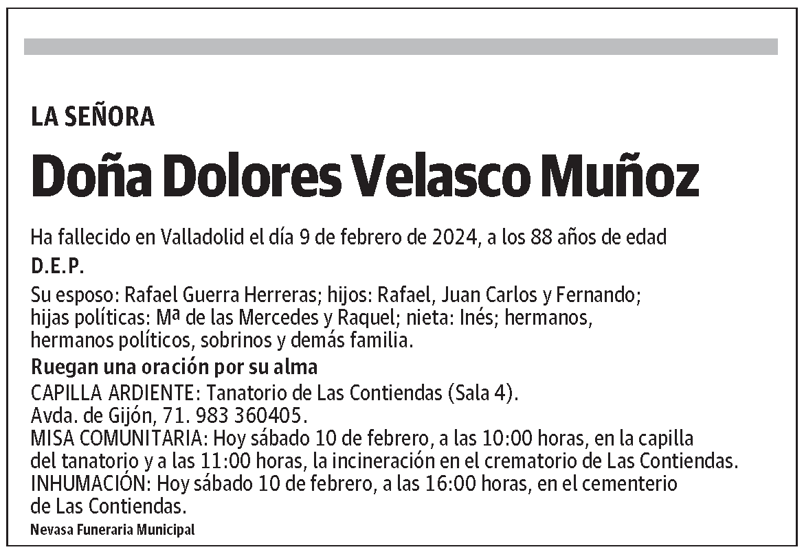 Dolores Velasco Muñoz