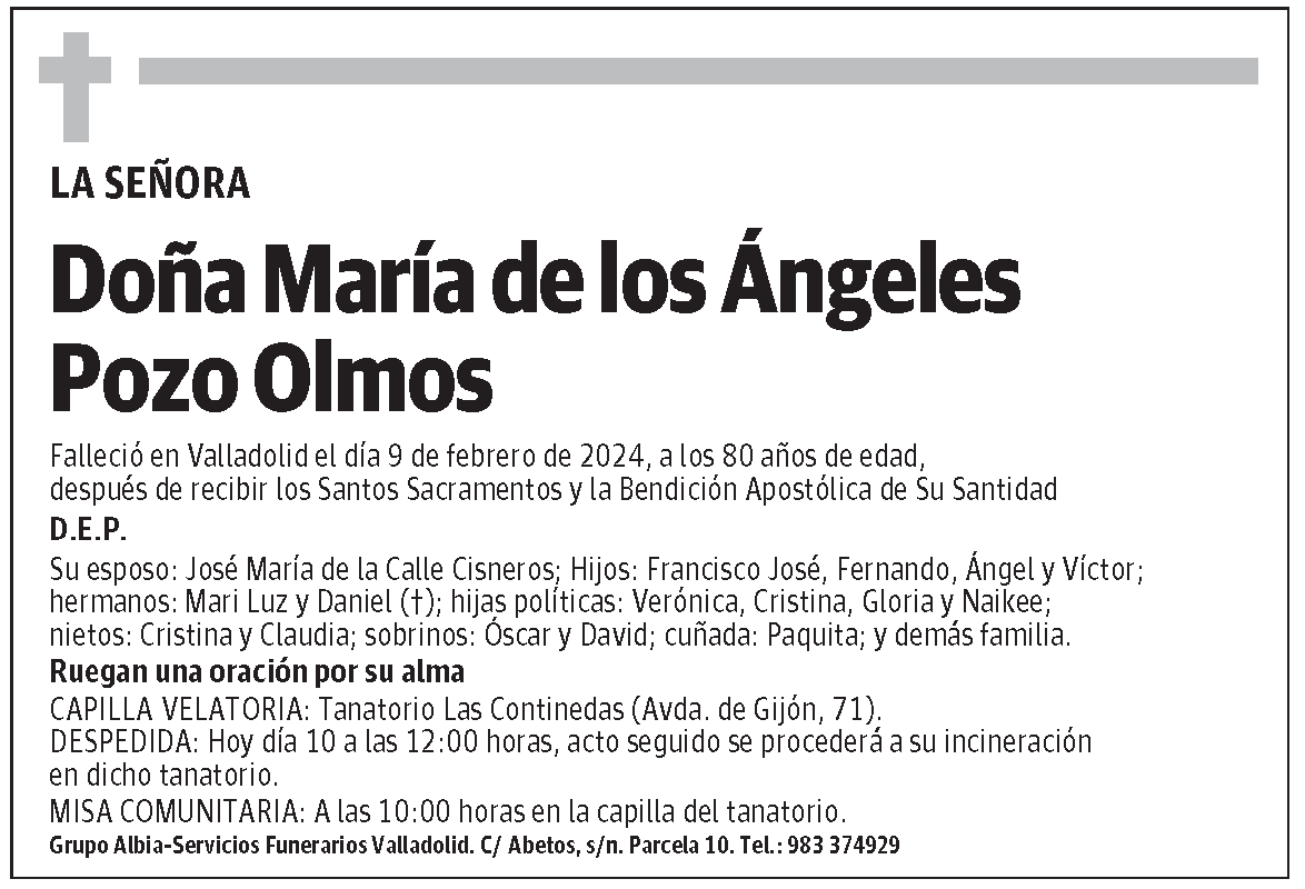 María de los Ángeles Pozo Olmos
