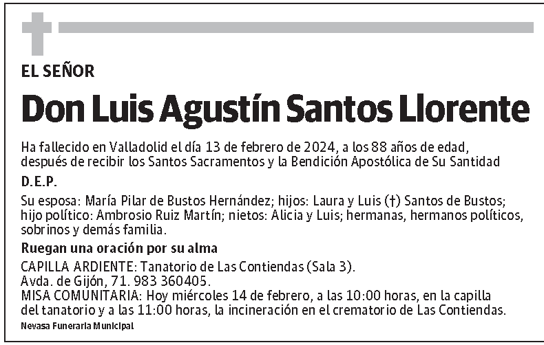 Luis Agustín Santos Llorente