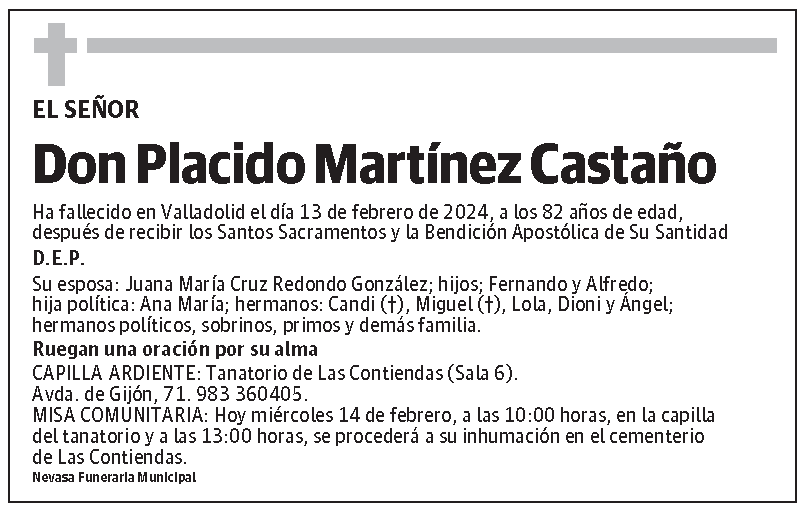 Placido Martínez Castaño
