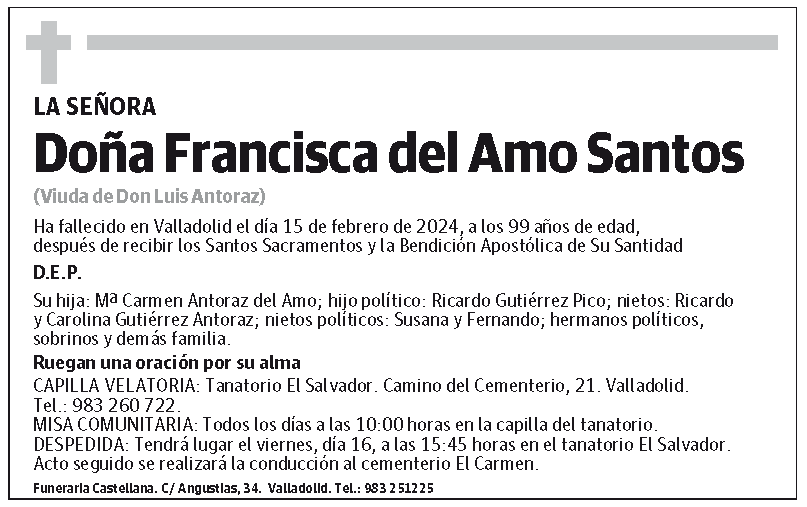 Francisca del Amo Santos