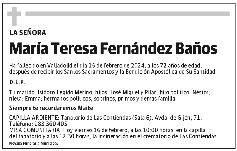 María Teresa Fernández Baños