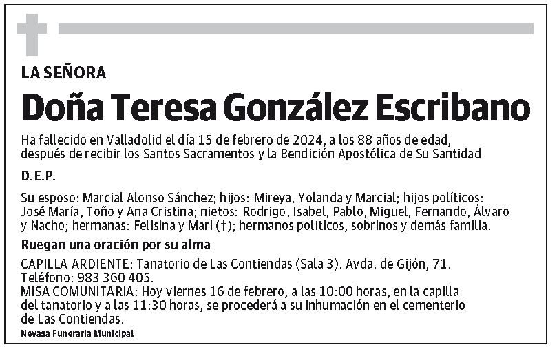 Teresa González Escribano