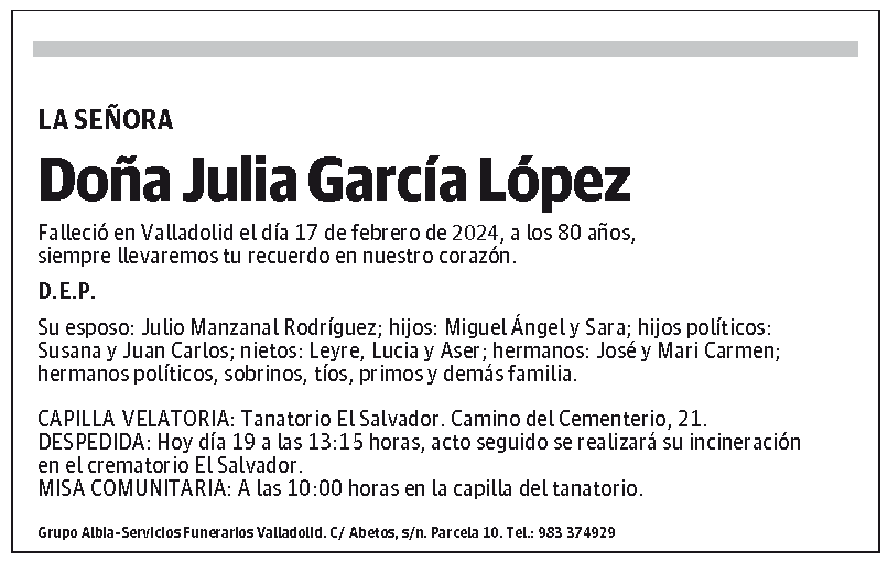 Julia García López