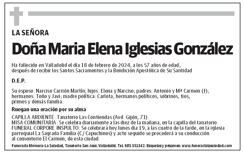 Maria Elena Iglesias González