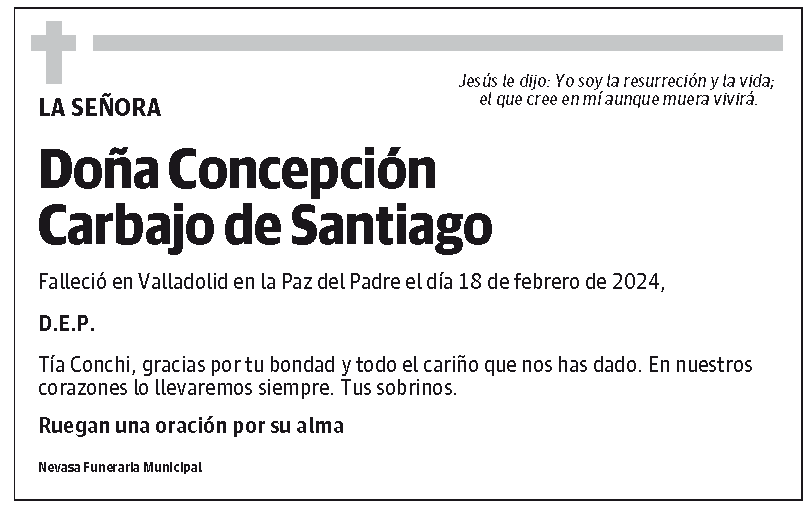 Concepción Carbajo de Santiago