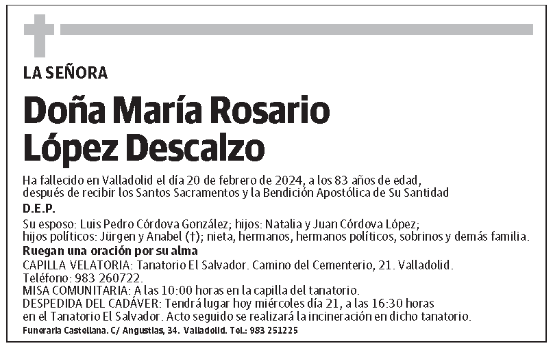 María Rosario López Descalzo