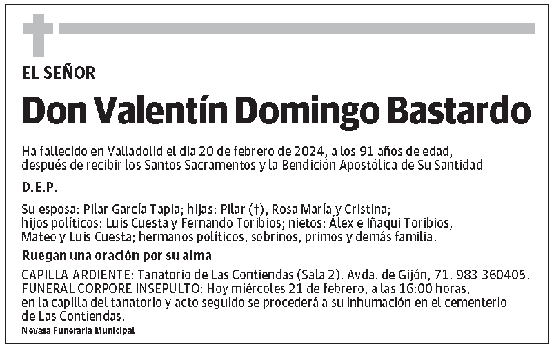 Valentín Domingo Bastardo