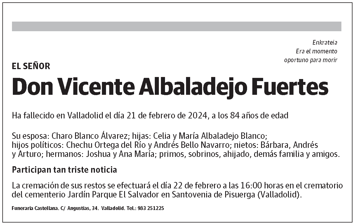Vicente Albaladejo Fuertes