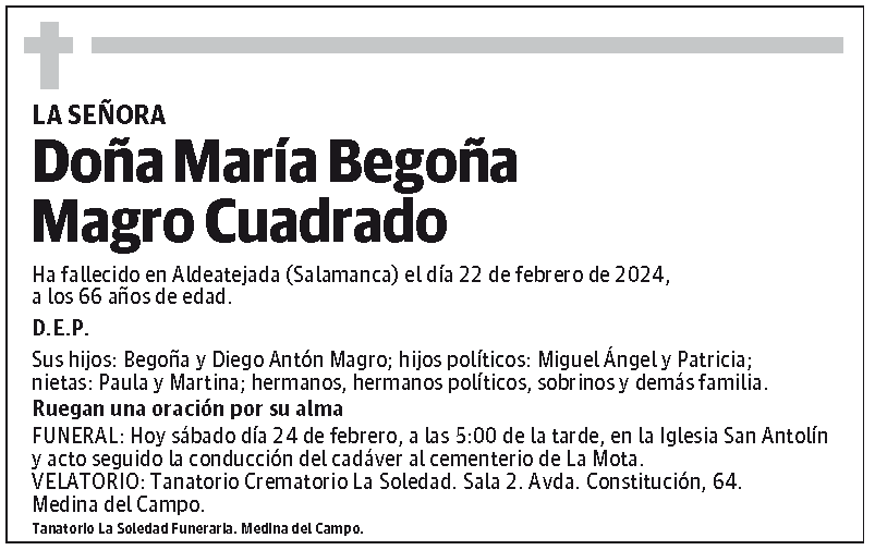 María Begoña Magro Cuadrado