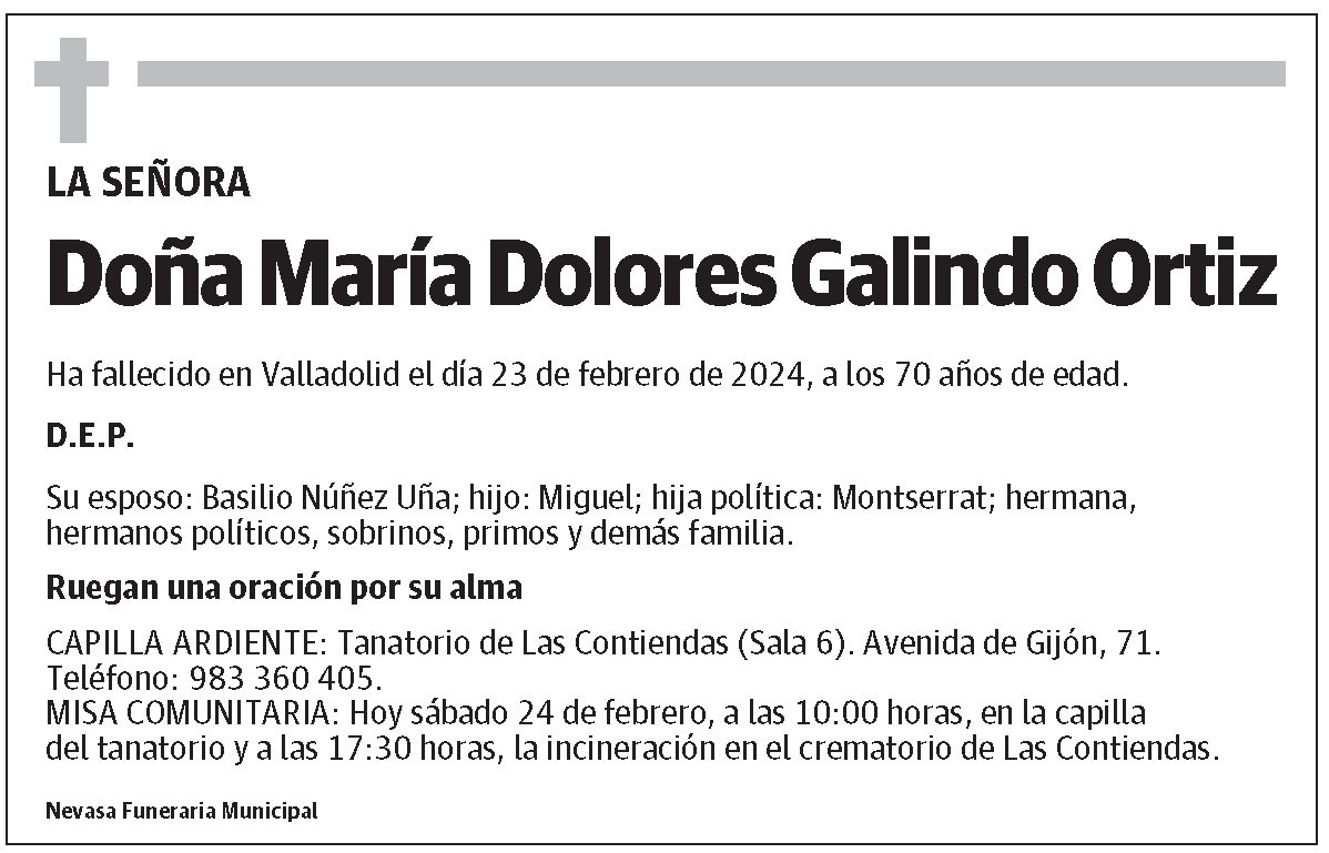 María Dolores Galindo Ortiz