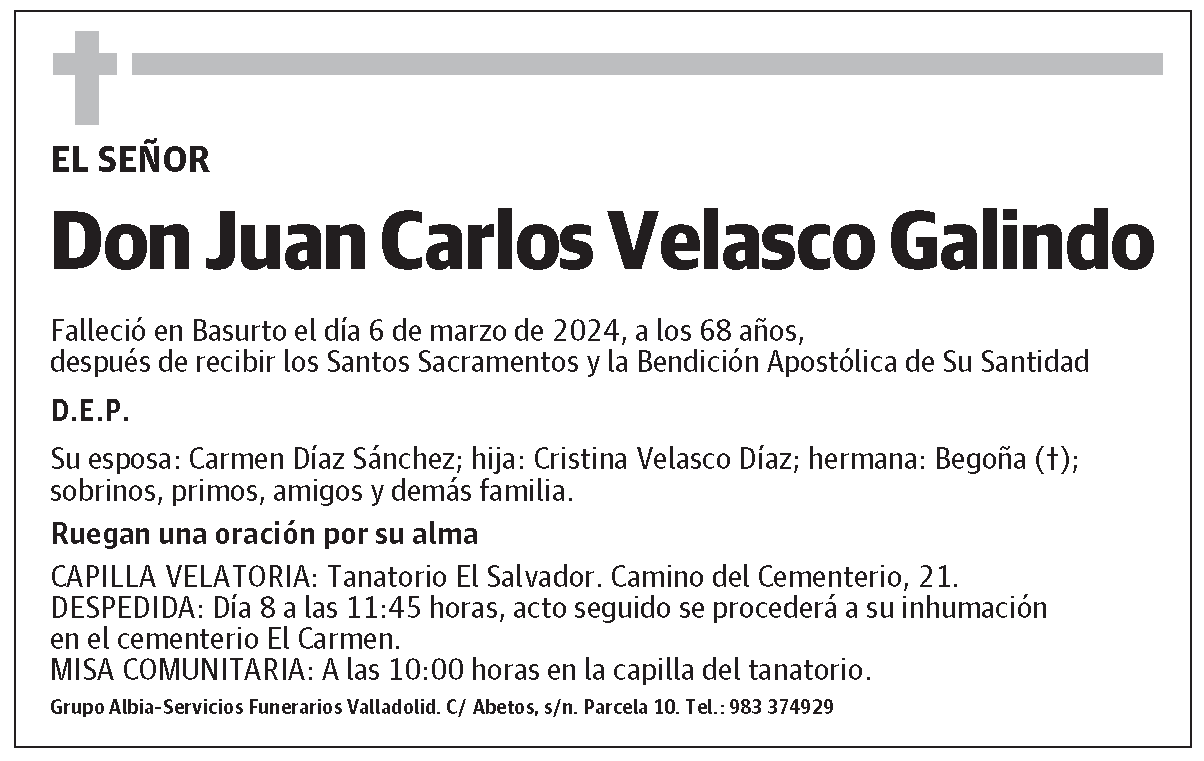 Juan Carlos Velasco Galindo