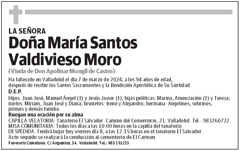 María Santos Valdivieso Moro