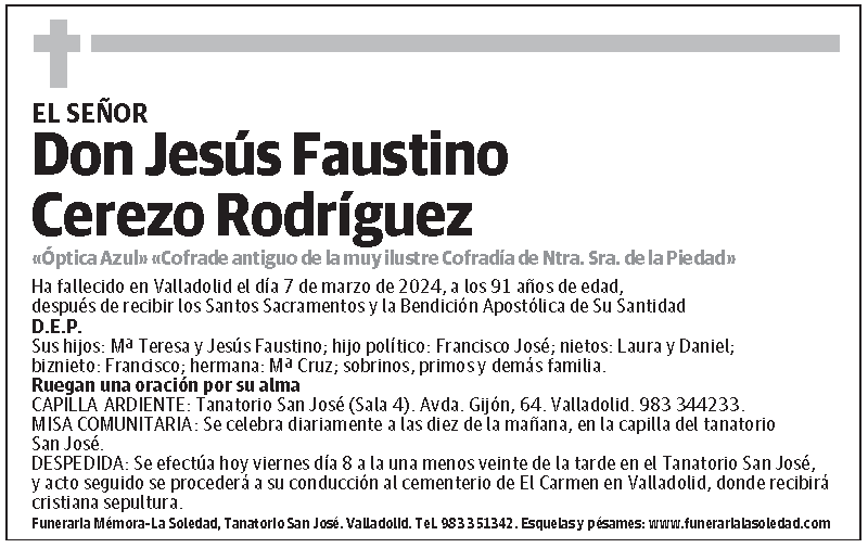 Jesús Faustino Cerezo Rodríguez