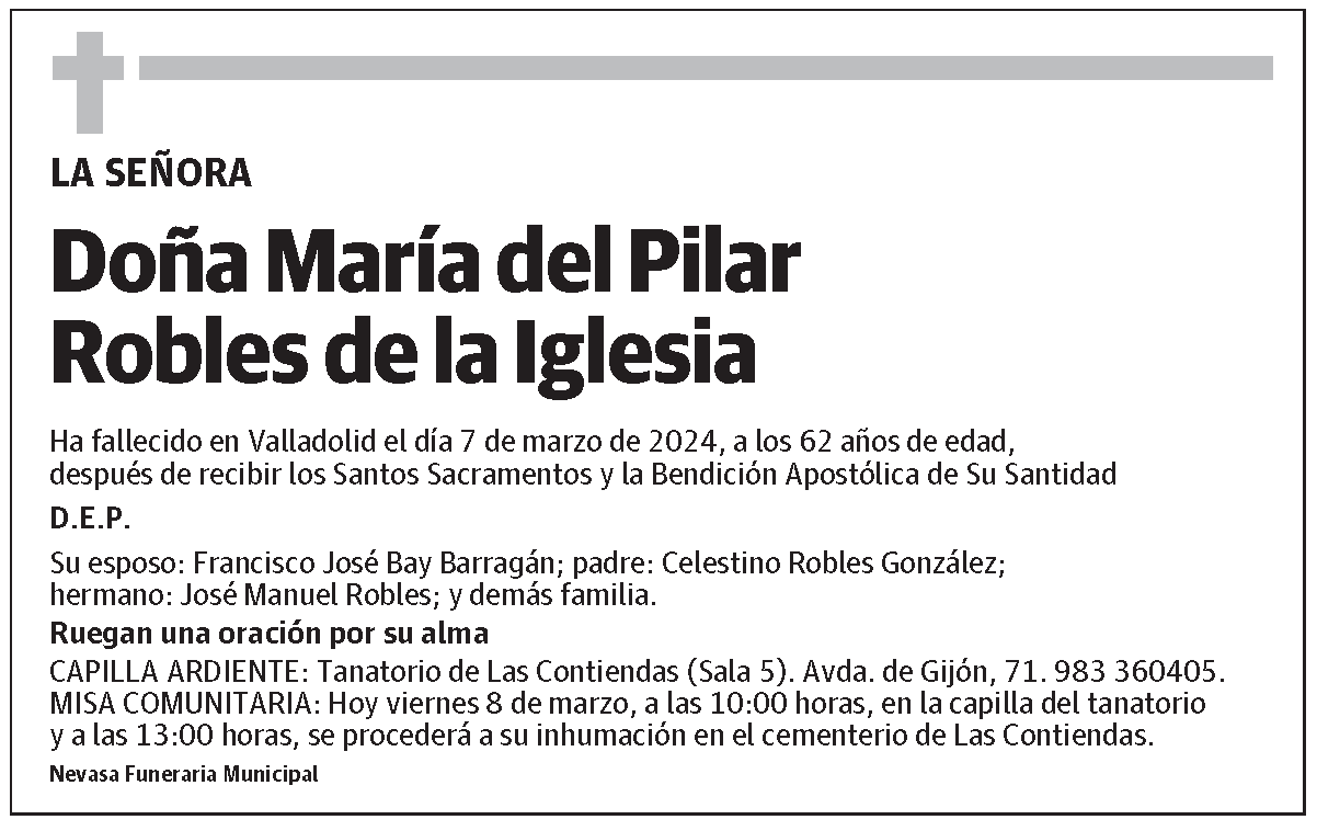 María del Pilar Robles de la Iglesia