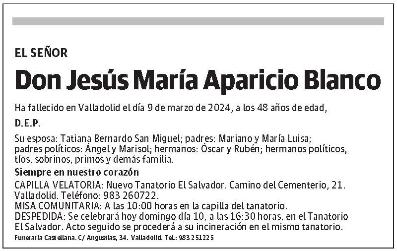 Jesús María Aparicio Blanco