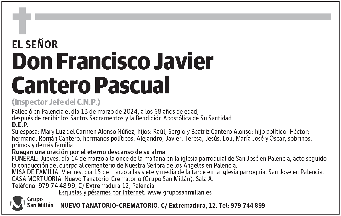 Francisco Javier Cantero Pascual